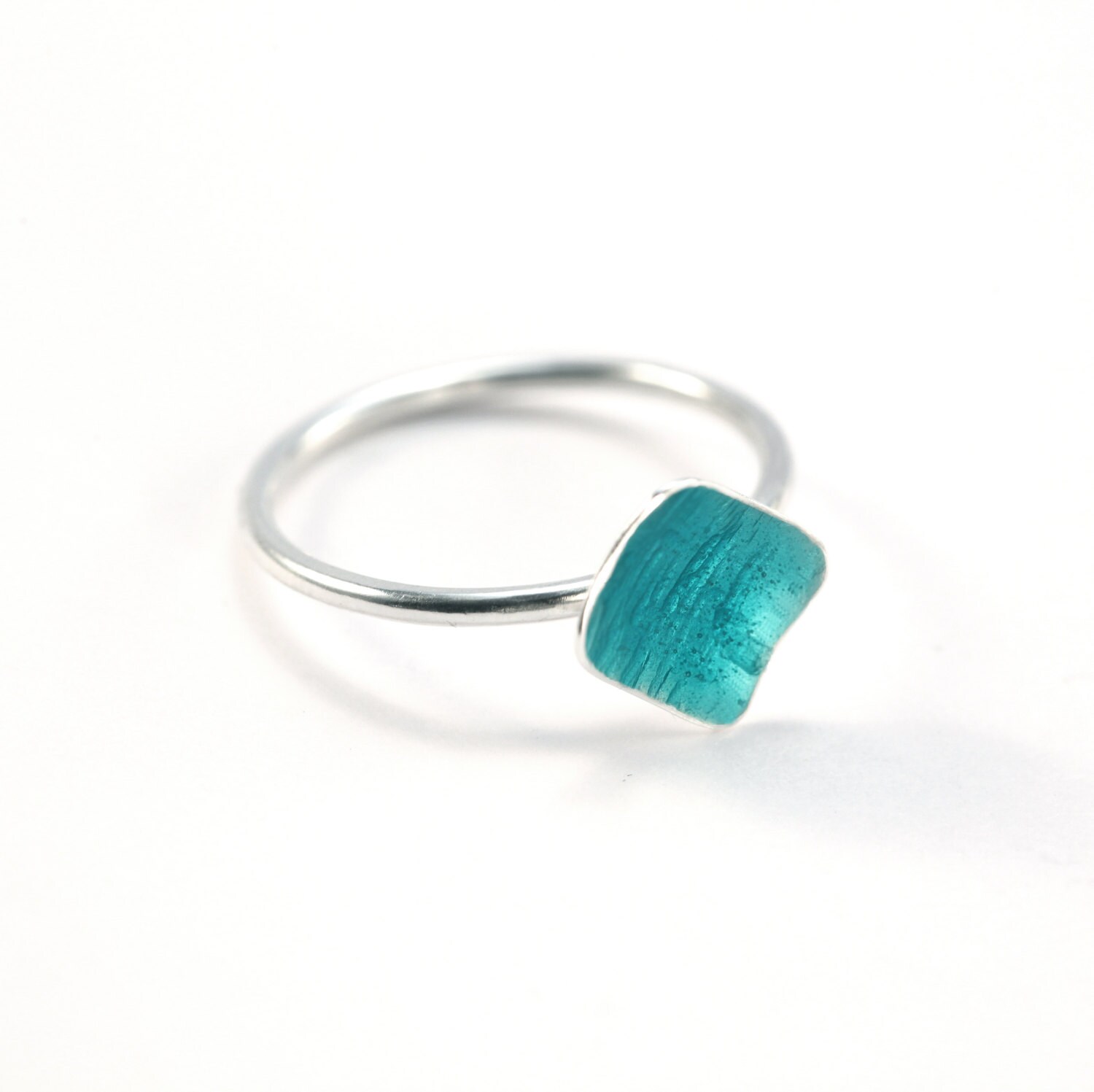 Türkis Emaille Sterling Silber Ring Handwerker Schmuck Türkis Emaille Sterling Silber Ring Handwerker Schmuck von JuditPatkosJewellery