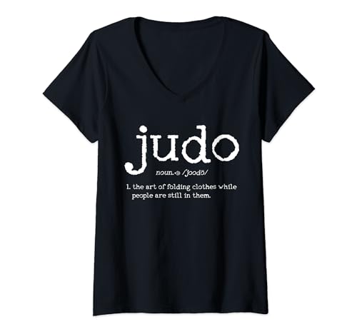 Judo Apparel Co. Judo Definition Spruch Lustig Judoka Damen T-Shirt mit V-Ausschnitt Schwarz Small EU 40/42 21 inches Kurzarm Einfarbig Pull-On 0 Taschen 1 Count Judo Apparel Co. Judo Definition Spruch Lustig Judoka Damen T-Shirt mit V-Ausschnitt Schwarz Small EU 40/42 21 inches Kurzarm Einfarbig Pull-On 0 Taschen 1 Count von Judo Apparel Co.