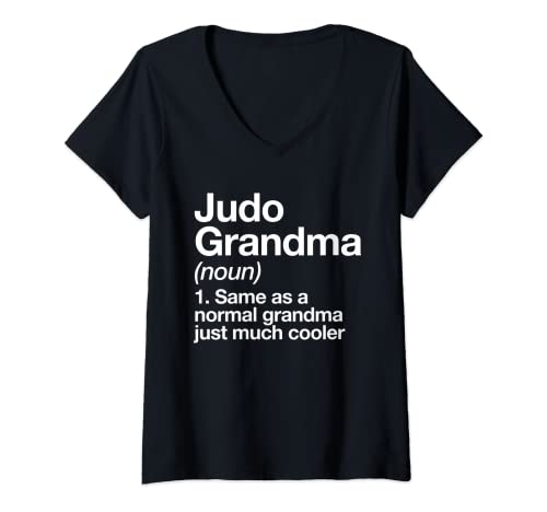 Damen Judo Grandma Definition Funny Sports Kampfsport T-Shirt mit V-Ausschnitt Damen Judo Grandma Definition Funny Sports Kampfsport T-Shirt mit V-Ausschnitt von Judo Grandma Funny Typography Gifts