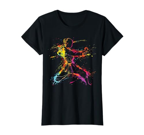 Japan Kampfsport Judoka Splash Art Jujutsu Judo Frau Mädchen T-Shirt von Judo Jiu Jitsu Japan Kampfsportler Geschenkidee