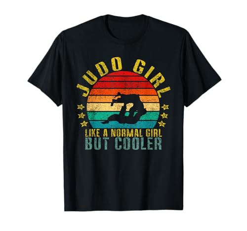 Judo-Mädchen wie ein normales Mädchen, aber cooler lustiger Retro T-Shirt Judo-Mädchen wie ein normales Mädchen, aber cooler lustiger Retro T-Shirt von Judo Lover Designs