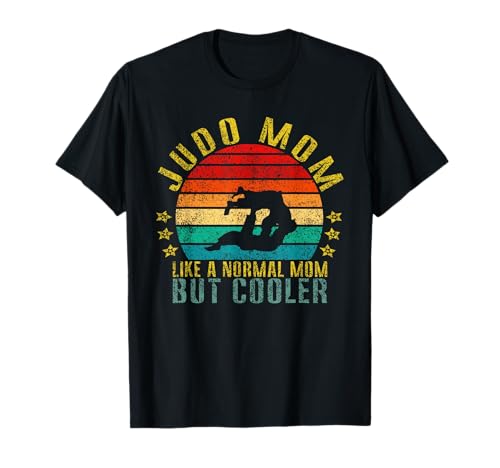Judo Mama Wie eine normale Mama, aber cooler Lustiger Retro T-Shirt von Judo Lover Designs