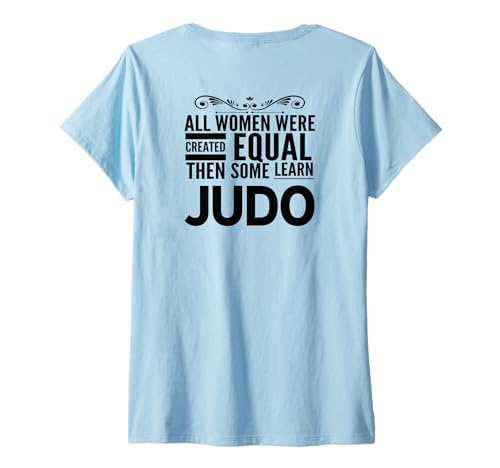 Damen Frauen Lernen Judo Mädchen Japanische Kampfkunst Lustig Sensei T-Shirt mit V-Ausschnitt von Judo Women
