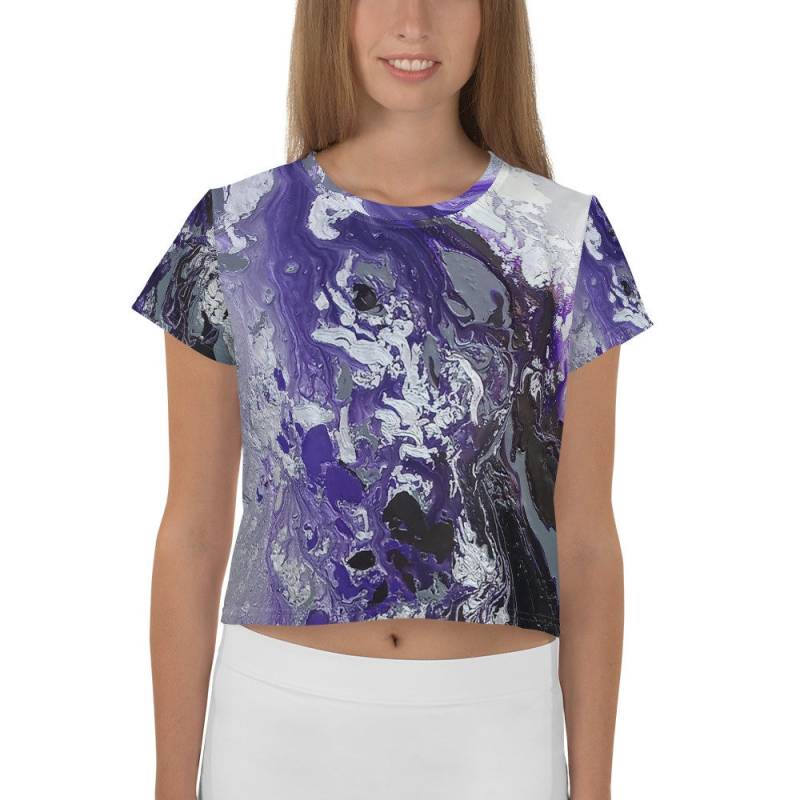Allover Print Crop-T-Shirt von JudyCsotsitsArt