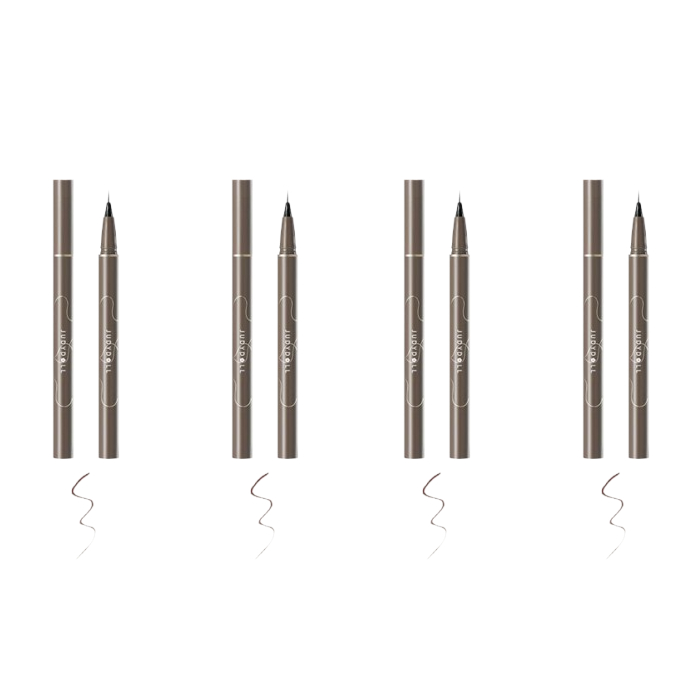 Judydoll - Slim Liquid Eyeliner - 0.5ml - 02 Deep Brown (4ea) Set von Judydoll