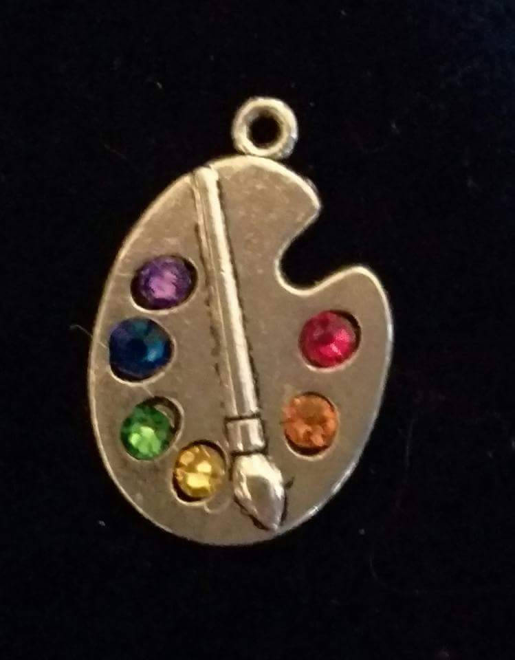 Swarovski Paint Ihre Palette Halsketten-Charme, Personalisierte Muttertagsgeschenke Swarovski Paint Ihre Palette Halsketten-Charme, Personalisierte Muttertagsgeschenke von JudysJewelzCreations