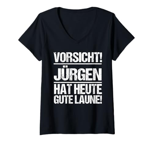 Damen Vorname Jürgen T-Shirt mit V-Ausschnitt Damen Vorname Jürgen T-Shirt mit V-Ausschnitt von Jürgen Geschenk