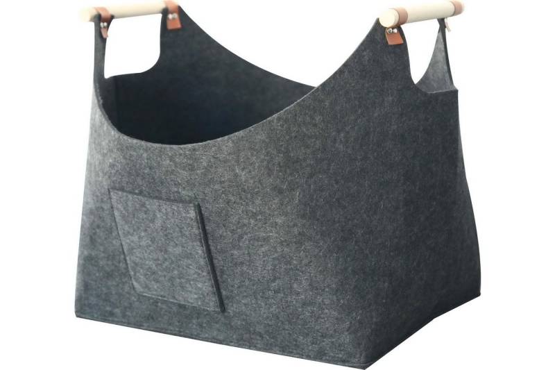 Jürgen Westerholt GmbH Henkeltasche Filztasche "DON" Einkaufstasche Kaminholztasche Auto-Tasche, mit 2 Holzgriffen Jürgen Westerholt GmbH Henkeltasche Filztasche "DON" Einkaufstasche Kaminholztasche Auto-Tasche, mit 2 Holzgriffen von Jürgen Westerholt GmbH