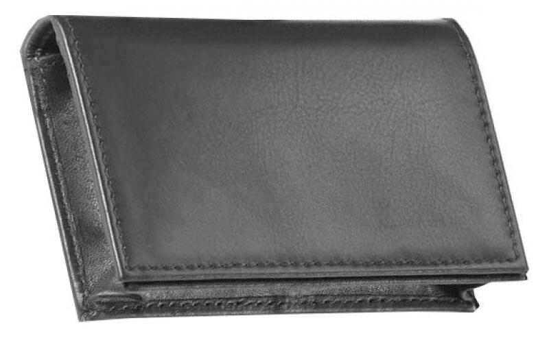 Jüscha - Alassio Kredit-und Visitenkartenetui echt Leder schwarz Schwarz von Jüscha