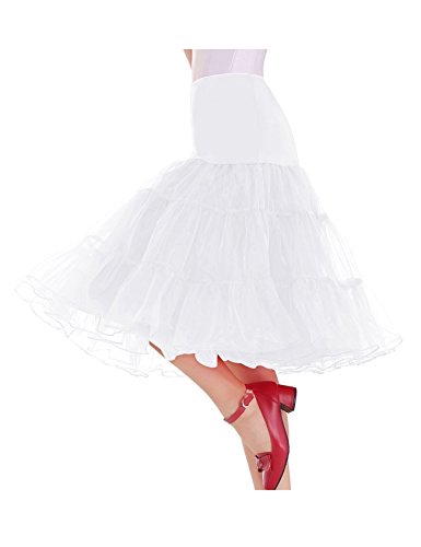 Jueshanzj Damen Vintage Ballett Tutu Unterröcke Petticoat Reifrock Weiß XXXXXL von Jueshanzj