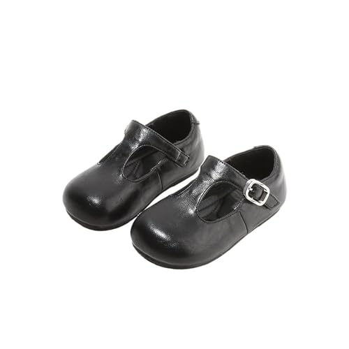 Jueshanzj Mary Jane Mädchen-Schuhe, weiche Sohle, rutschfest, atmungsaktiv, runde Zehen, Leder, flache Schuhe für Frühling und Herbst, Schwarz, 7 Toddler Jueshanzj Mary Jane Mädchen-Schuhe, weiche Sohle, rutschfest, atmungsaktiv, runde Zehen, Leder, flache Schuhe für Frühling und Herbst, Schwarz, 7 Toddler von Jueshanzj