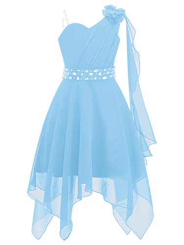 Jugaoge Festliches Mädchen Kleid Sommerkleid One Shouder Taufkleider Konfirmationskleider mit Blumen Unregelmäßig Tutu Rock Geburtstag Geschenk Hellblau 158-164 Jugaoge Festliches Mädchen Kleid Sommerkleid One Shouder Taufkleider Konfirmationskleider mit Blumen Unregelmäßig Tutu Rock Geburtstag Geschenk Hellblau 158-164 von Jugaoge