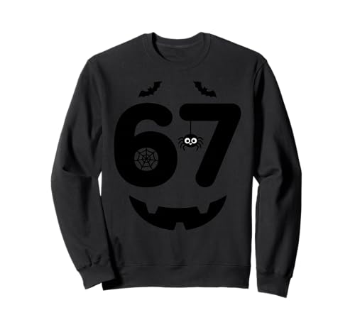 Kinder Sechs Sieben Meme 67 Halloween Sweatshirt Kinder Sechs Sieben Meme 67 Halloween Sweatshirt von Jugend Six Seven Jungs 67 Meme Shirts