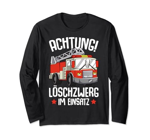 Feuerwehr Feuerwehrmann Feuerwehrauto Kinder Jungen Langarmshirt von Jugendfeuerwehr & Freiwillige Feuerwehr Geschenke