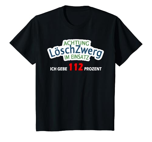 Kinder Löschzwerg Im Einsatz - 112 Prozent - Jugendfeuerwehr T-Shirt Kinder Löschzwerg Im Einsatz - 112 Prozent - Jugendfeuerwehr T-Shirt von Jugendfeuerwehr und Freiwillige Feuerwehr