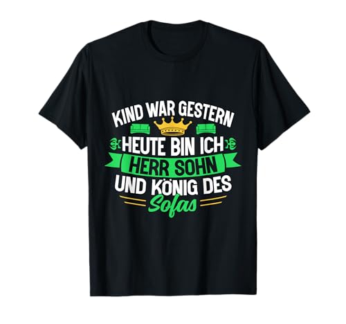Kind War Gestern Heute Herr Sohn T-Shirt von Jugendweihe 2025