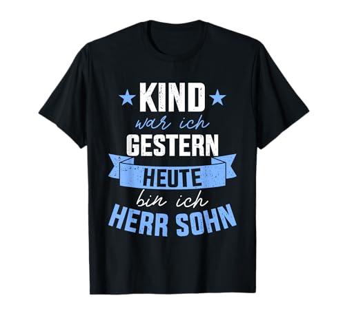 Lustiges Jugendweihe Kind gestern heute Herr Sohn für Jungs T-Shirt Lustiges Jugendweihe Kind gestern heute Herr Sohn für Jungs T-Shirt von Jugendweihe Shop