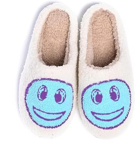 Jugsar Hausschuhe Damen Winter Plüsch Pantoffeln Herren Warme Hausschuhe Frauen Bequeme Slippers Unisex Cyan 41/42 von Jugsar