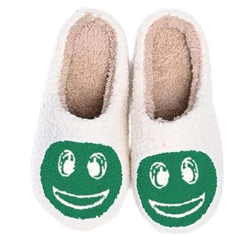 Jugsar Hausschuhe Damen Winter Plüsch Pantoffeln Herren Warme Hausschuhe Frauen Bequeme Slippers Unisex Grün 37/38 von Jugsar