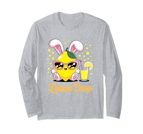 Lustiger Zitronen-Tropfen-Spruch Cute Citrus Bunny Humor Damen Herren Langarmshirt Lustiger Zitronen-Tropfen-Spruch Cute Citrus Bunny Humor Damen Herren Langarmshirt von Juice Lover Summer Drink Retro Cartoon Vibe