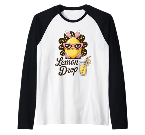 Lustiger Zitronen-Tropfen-Spruch Cute Citrus Bunny Humor Damen Herren Raglan Lustiger Zitronen-Tropfen-Spruch Cute Citrus Bunny Humor Damen Herren Raglan von Juice Lover Summer Drink Retro Cartoon Vibe