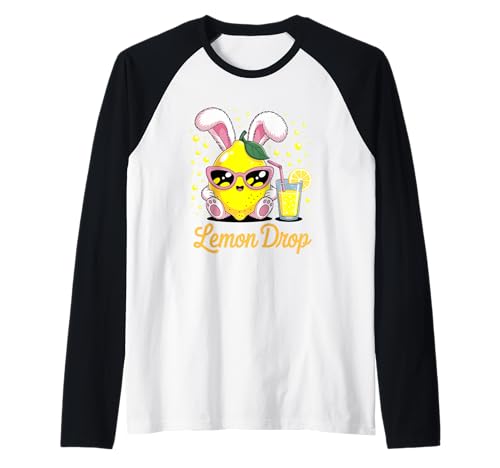 Lustiger Zitronen-Tropfen-Spruch Cute Citrus Bunny Humor Damen Herren Raglan Lustiger Zitronen-Tropfen-Spruch Cute Citrus Bunny Humor Damen Herren Raglan von Juice Lover Summer Drink Retro Cartoon Vibe