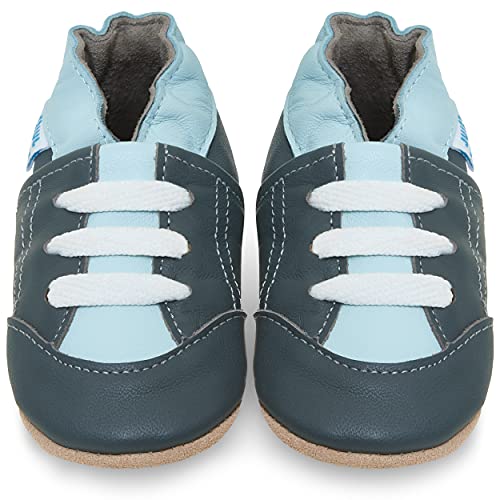 Juicy Bumbles Lauflernschuhe Jungen Krabbelschuhe Baby Schuhe 12-18 Monate Graue Turnschuhe von Juicy Bumbles