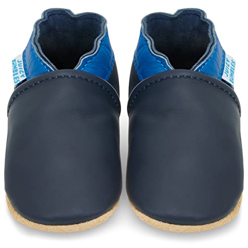 Juicy Bumbles Lauflernschuhe Jungen Krabbelschuhe Baby Schuhe 2-3 Jahre Blau und Marineblau von Juicy Bumbles