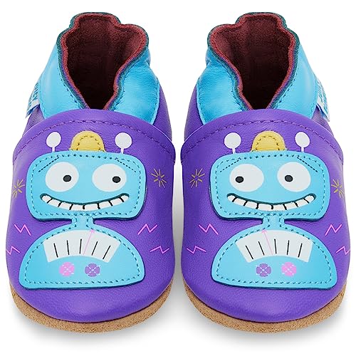 Juicy Bumbles Lauflernschuhe Jungen Krabbelschuhe Babyschuhe/Roboter - 6-12 Monate (Größe 20/21) von Juicy Bumbles