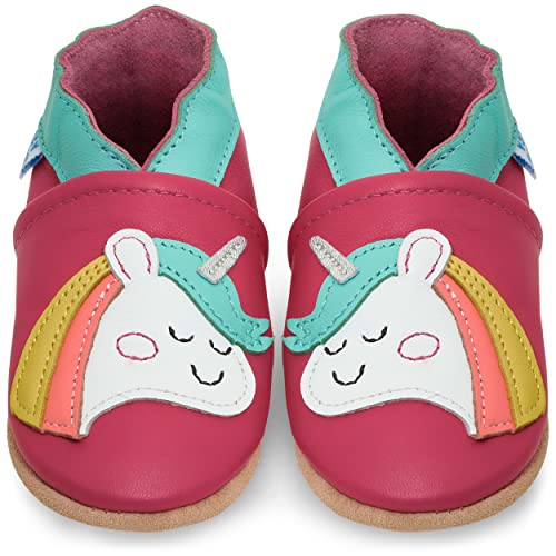 Juicy Bumbles Lauflernschuhe Mädchen Krabbelschuhe Babyschuhe/Einhorn 2-3 Jahre (Größe 26) von Juicy Bumbles