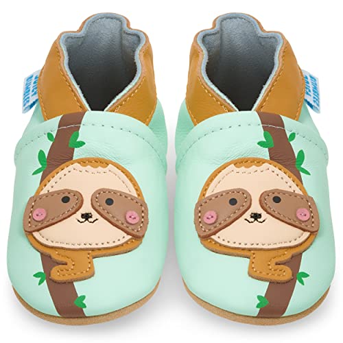 Juicy Bumbles Lauflernschuhe Mädchen Krabbelschuhe Babyschuhe/Faultier - 12-18 Monate (Größe 22/23) von Juicy Bumbles