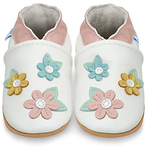 Juicy Bumbles Lauflernschuhe Mädchen Krabbelschuhe Babyschuhe/Frühlingsblüten 0-6 Monate (Größe 19/20) von Juicy Bumbles