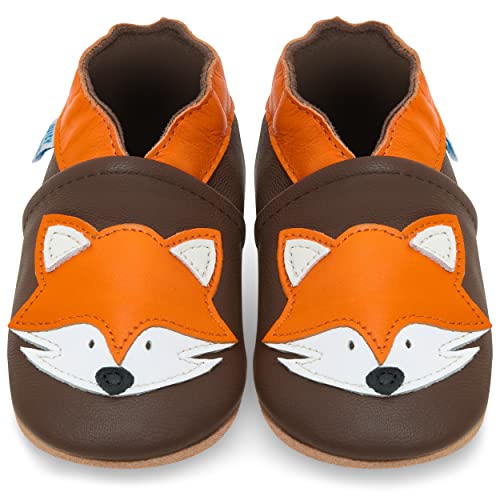 Juicy Bumbles Lauflernschuhe - Krabbelschuhe - Babyhausschuhe - Fuchs - 2-3 Jahre (Größe 26) von Juicy Bumbles