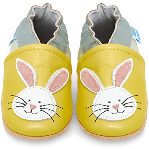 Juicy Bumbles Lauflernschuhe Mädchen Krabbelschuhe Baby Hausschuhe Babyschuhe 0-6 Monate Hase von Juicy Bumbles