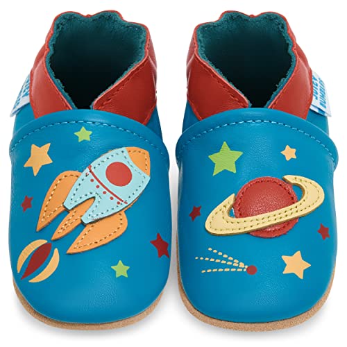 Juicy Bumbles Lauflernschuhe Jungen Krabbelschuhe Babyschuhe/Raumschiff 12-18 Monate (Größe 22/23) von Juicy Bumbles