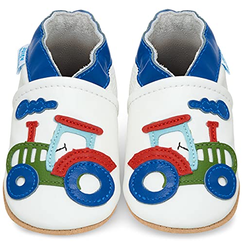 Juicy Bumbles Lauflernschuhe Jungen Krabbelschuhe Baby Schuhe 2-3 Jahre Traktor von Juicy Bumbles