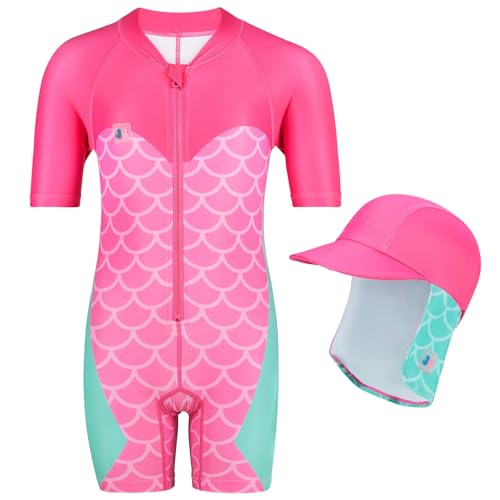 Juicy Bumbles Schwimmanzug Mädchen | Schutzkleidung Kinder | Badeset Mädchen | Meerjungfrau XL (3-4 Jahre) von Juicy Bumbles