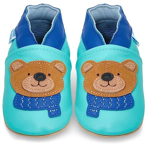 Juicy Bumbles Lauflernschuhe Mädchen Krabbelschuhe Baby Hausschuhe Babyschuhe 0-6 Monate Timmy-Bär von Juicy Bumbles