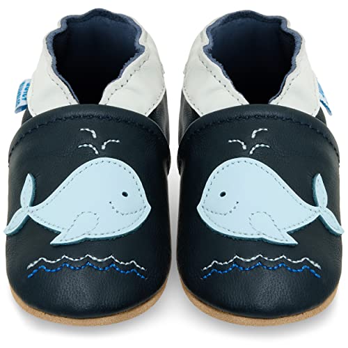 Juicy Bumbles Lauflernschuhe Jungen Krabbelschuhe Baby Schuhe 18-24 Monate Blauwal von Juicy Bumbles