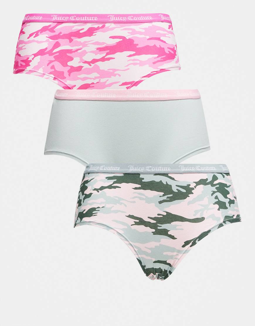 Juicy Couture - 3er-Pack Shorts-Slips in verschiedenen Farben und Mustern-Bunt von Juicy Couture