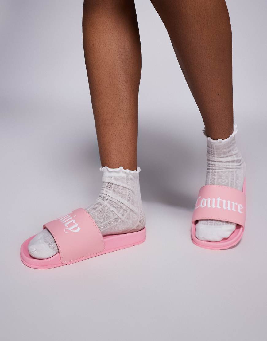 Juicy Couture - Carmen Collegiate - PU-Slider in Rosa Juicy Couture - Carmen Collegiate - PU-Slider in Rosa von Juicy Couture