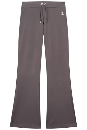 Juicy Couture Damen Apollo Low Rise Pants-Jersey Trainingshose Sweathose für Sport Freizeit Fitness mit Tunnelzug in versch. Farben Lässige Hose, TOP HAT, S von Juicy Couture