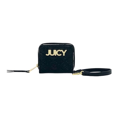 Juicy Couture Damen Bright Lights Kleine Geldbörse mit Reißverschluss und Handschlaufe, Deboss Lakritz, Kleiner Reißverschluss Juicy Couture Damen Bright Lights Kleine Geldbörse mit Reißverschluss und Handschlaufe, Deboss Lakritz, Kleiner Reißverschluss von Juicy Couture