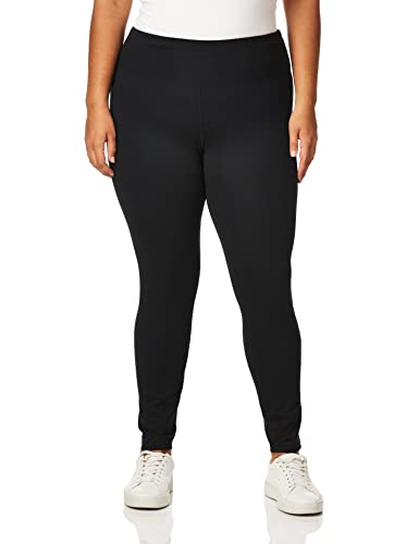 Juicy Couture Damen High Waist Script Logo Performance Leggings, Juicy Black, Klein von Juicy Couture