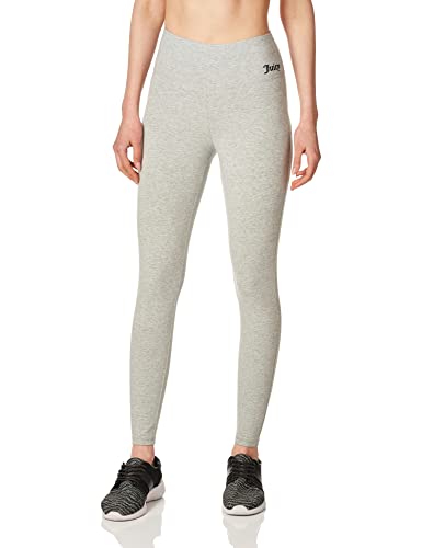 Juicy Couture Damen Leggins aus Baumwolle mit hoher Taille Leggings, Hellgrau (Light Grey Heather), Mittel von Juicy Couture