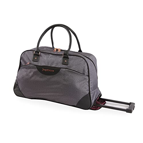 Juicy Couture Damen Libra Rolling Duffel, Meliert, Grau, Juicy Couture Libra Damen Rolling Duffel von Juicy Couture