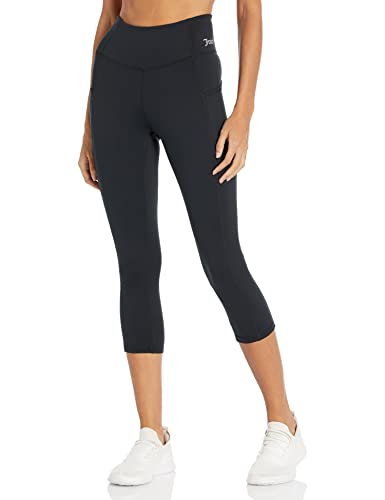 Juicy Couture Damen Performance Crop, 56 cm Leggings, tiefschwarz, Groß von Juicy Couture