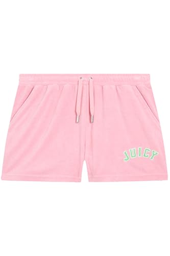 Juicy Couture Damen Perkin Damenshorts Sommershorts aus Frottee mit Appliaktionen in versch. Farben Lässige Shorts, Juicy PINK, M Juicy Couture Damen Perkin Damenshorts Sommershorts aus Frottee mit Appliaktionen in versch. Farben Lässige Shorts, Juicy PINK, M von Juicy Couture
