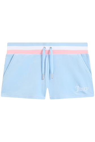 Juicy Couture Damen Velour Stripe Lässige Shorts, Powder Blue, M Juicy Couture Damen Velour Stripe Lässige Shorts, Powder Blue, M von Juicy Couture