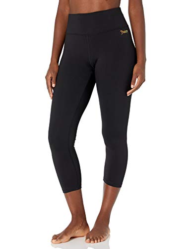 Juicy Couture Damen Yoga-Hose mit hoher Taille Leggings, tiefschwarz, Groß von Juicy Couture